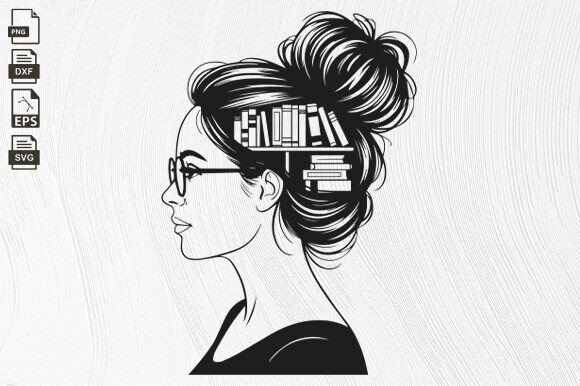 Download Just a Girl Who Loves Books, Library Svg - Library svg Collection