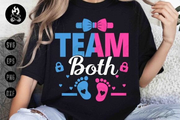 Download Team Both Gender Reveal SVG,Blueand Pink - Gender reveal svg Collection