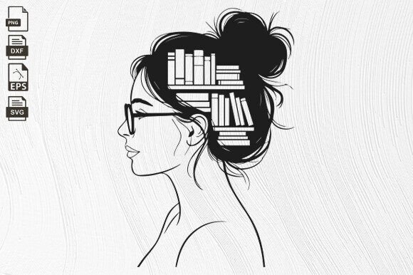 Download Just a Girl Who Loves Books, Library Svg - Library svg Collection