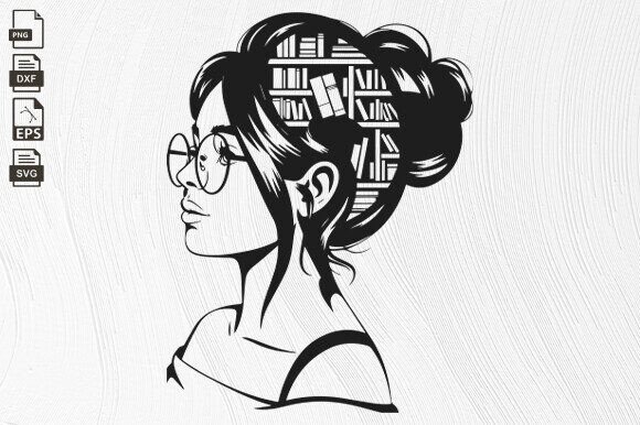 Download Just a Girl Who Loves Books, Library Svg - Library svg Collection