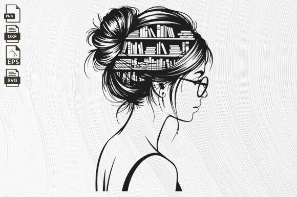Download Just a Girl Who Loves Books, Library Svg - Library svg Collection