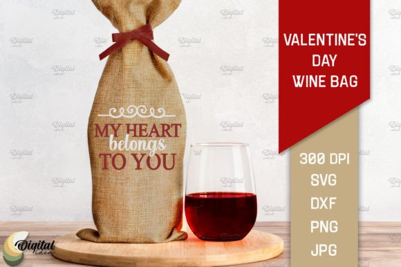 Download Valentine's Day Quotes SVG. Wine Bag SVG - Premium Resources